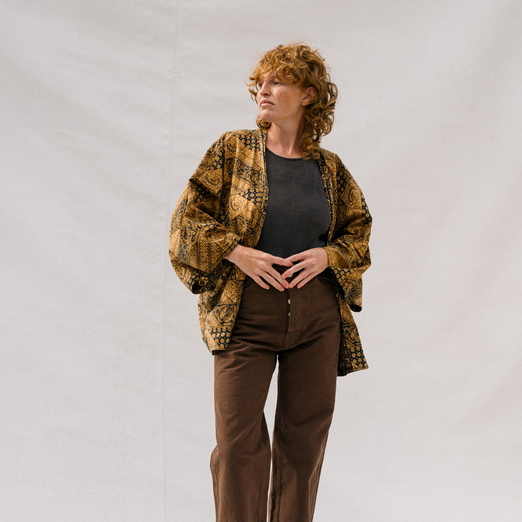 Vintage Batik Kimono Jacket