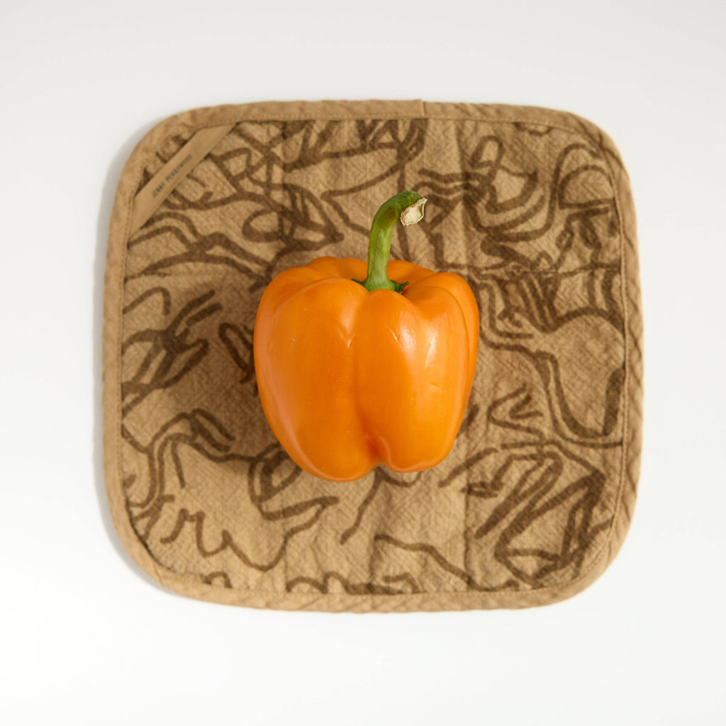 Potholder - Stream - Clay - Camel