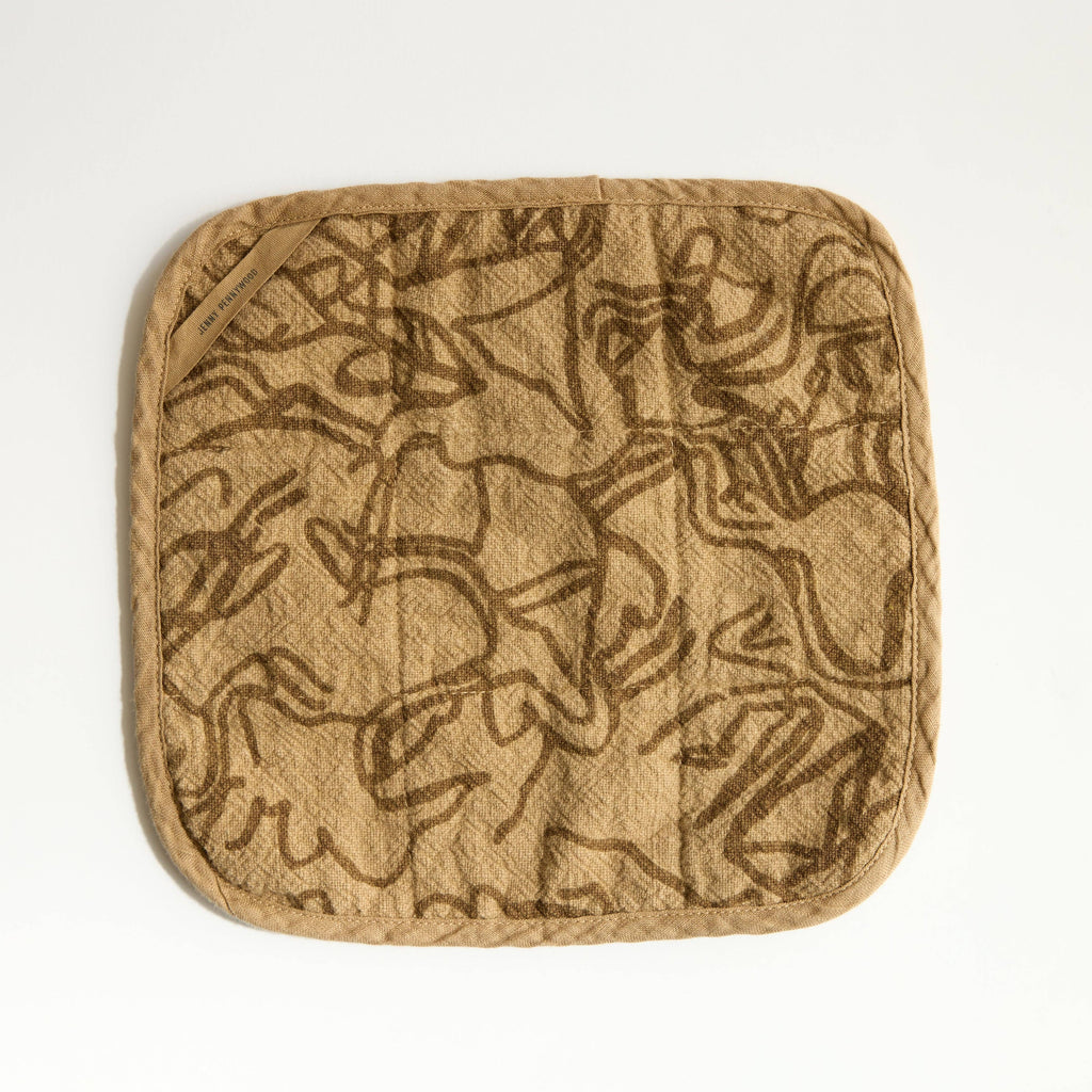 Potholder - Stream - Clay - Camel
