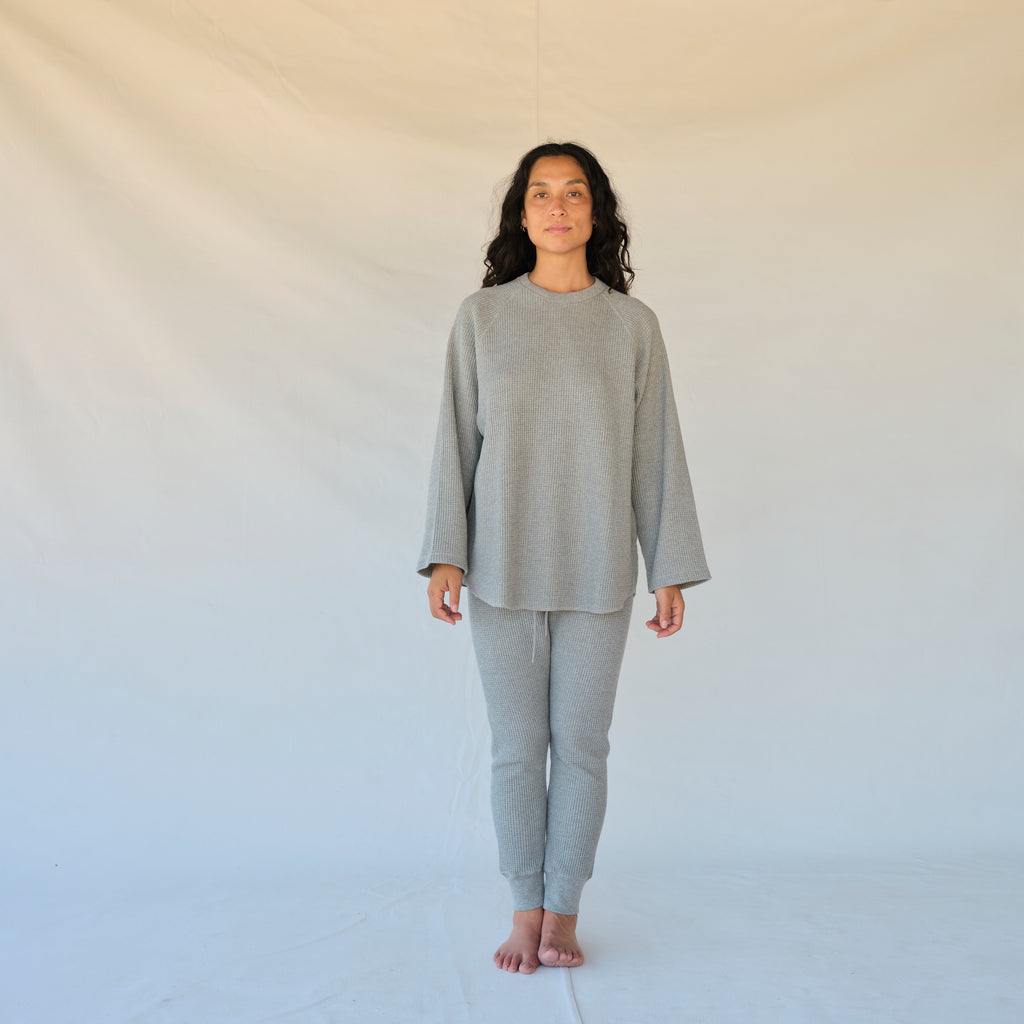 Waffle Pants - Gray