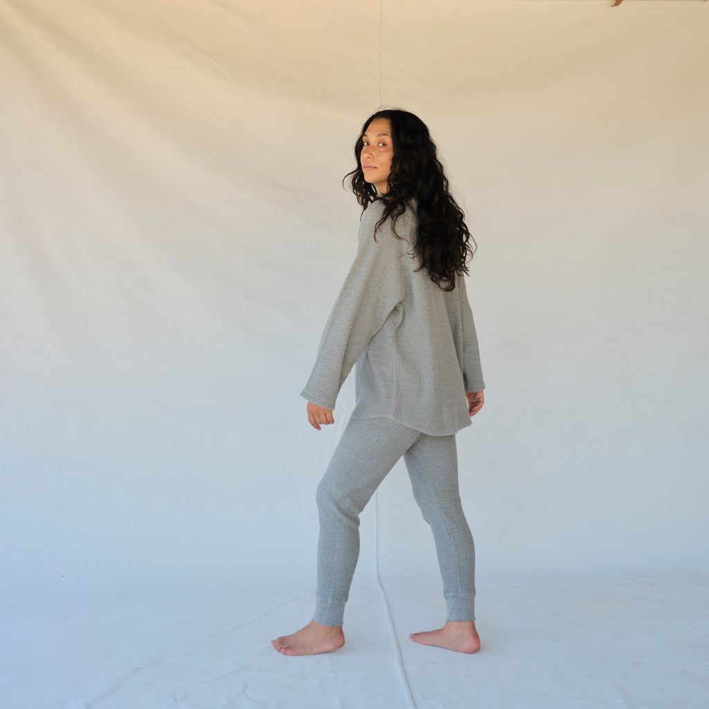 Waffle Pants - Gray
