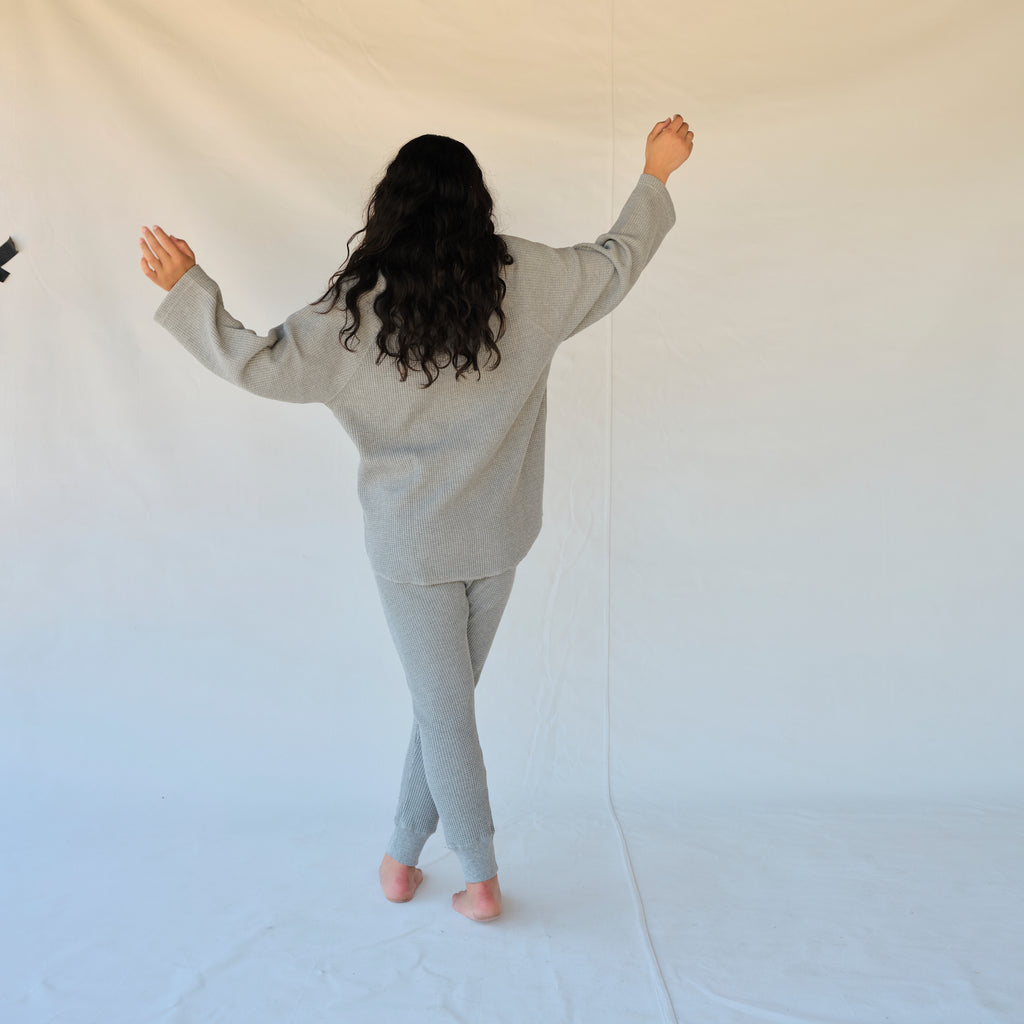 Waffle Pants - Gray