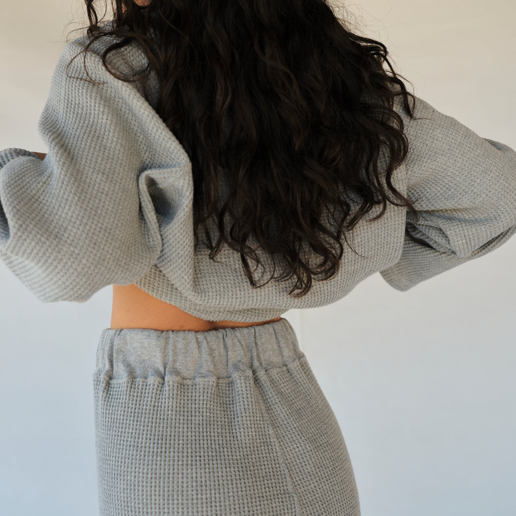 Waffle Pants - Gray