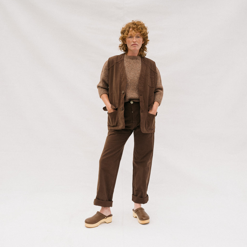 Director's Vest - Chocolate Brown