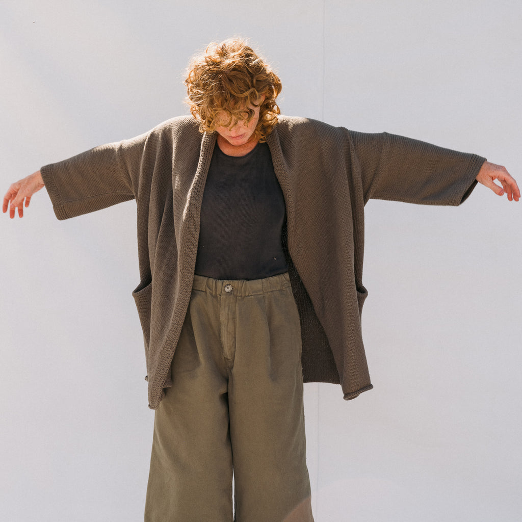 Shawl Cardigan - Rock