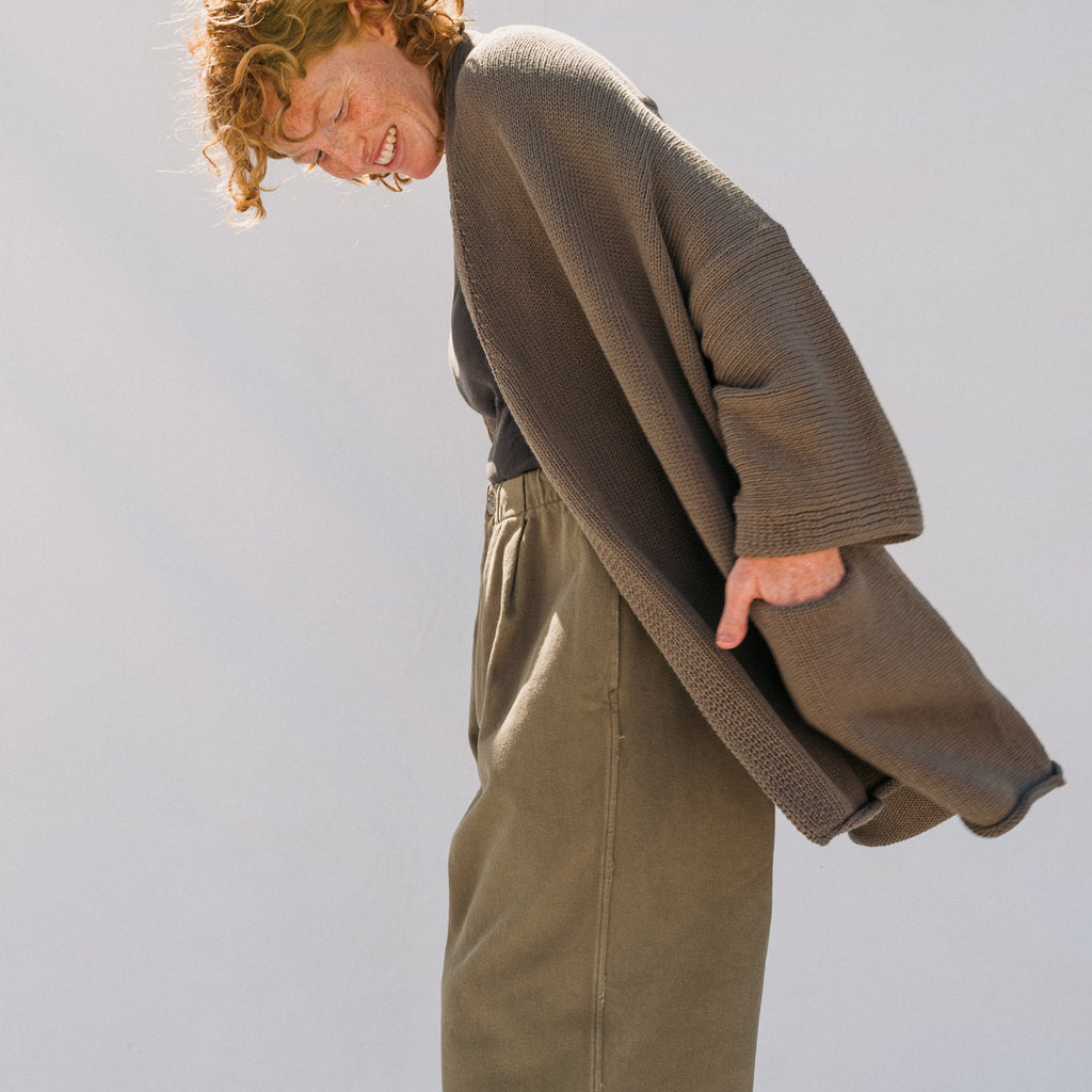 Shawl Cardigan - Rock