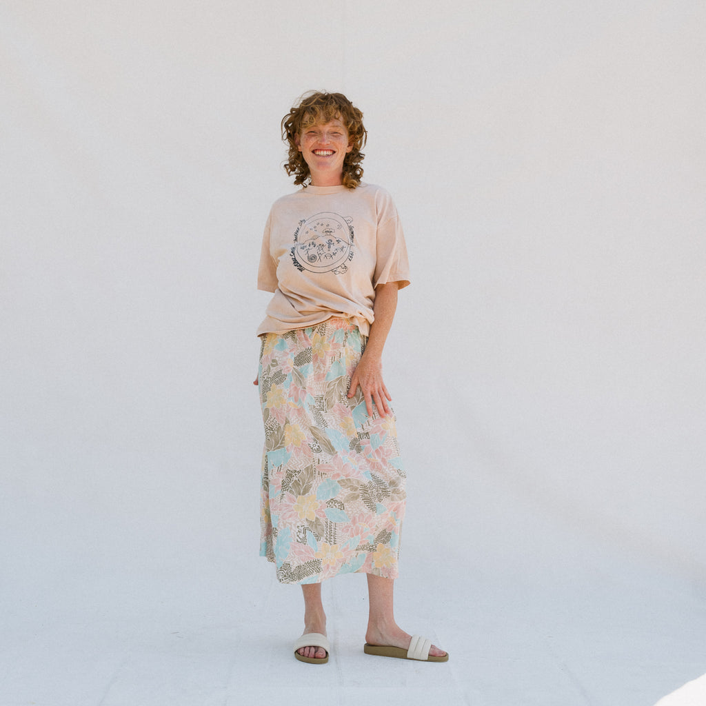Vintage Floral Skirt