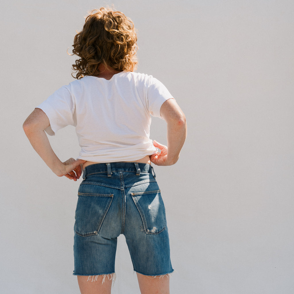 Vintage Denim Cut-Off Short