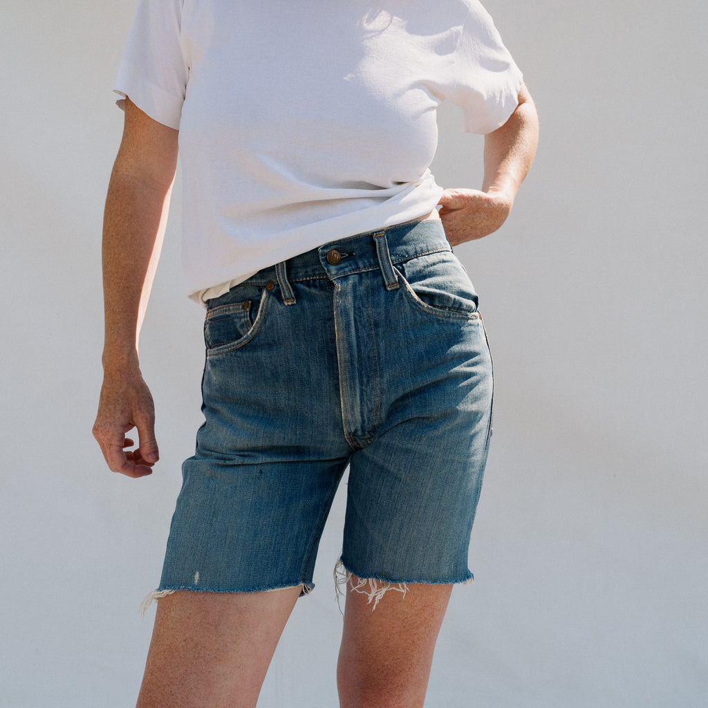 Vintage Denim Cut-Off Short