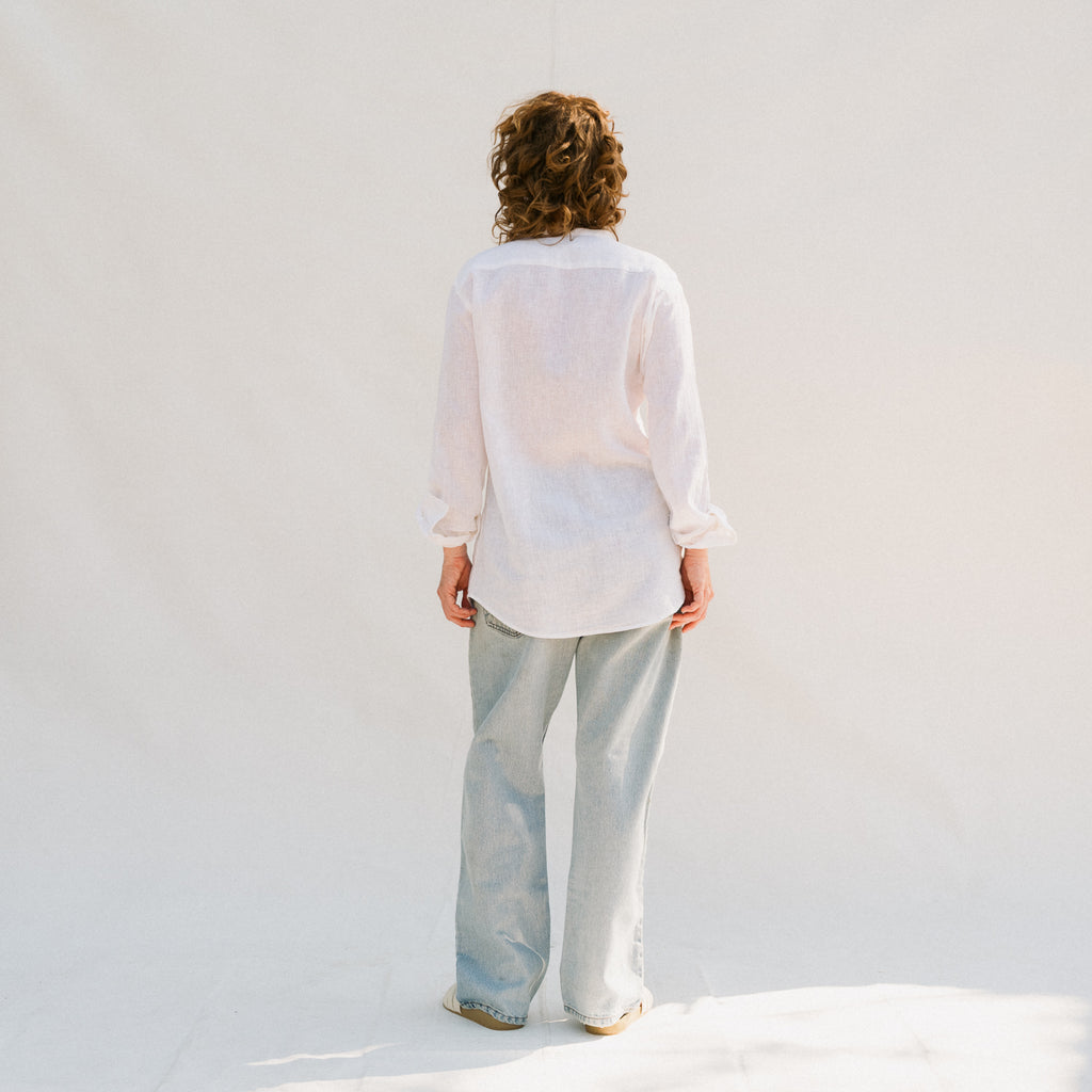 Vintage Linen Button Up