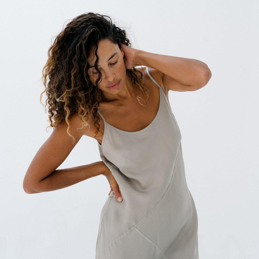 Bias Dress - Greige