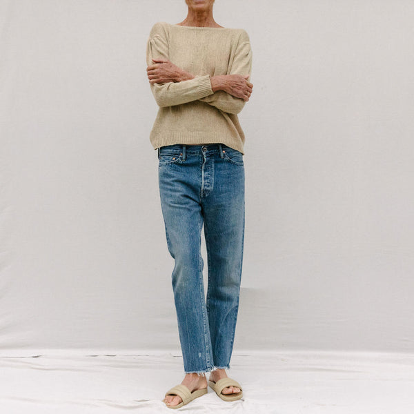 Selvedge Denim Narrow Tapered Cut - Medium Distress