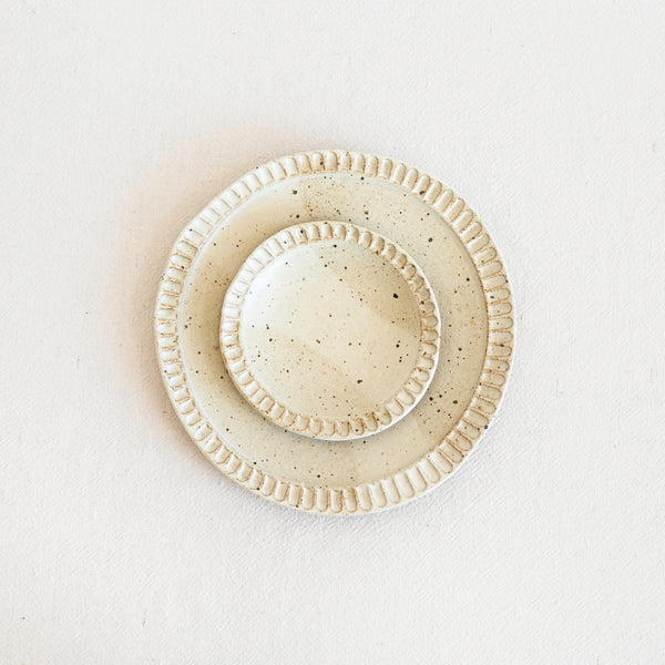 Fluted Mini Carved Plate - 4"