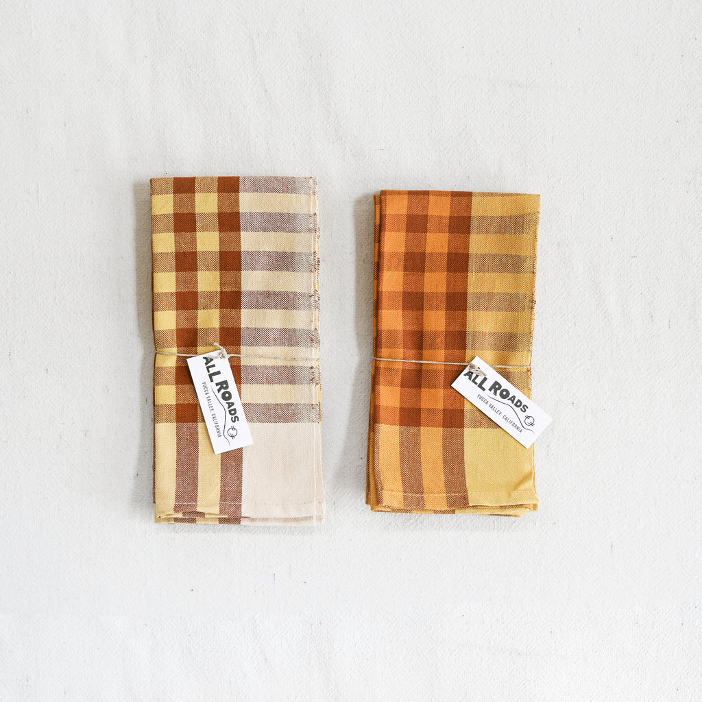 Grid Napkin Pair - Pineapple