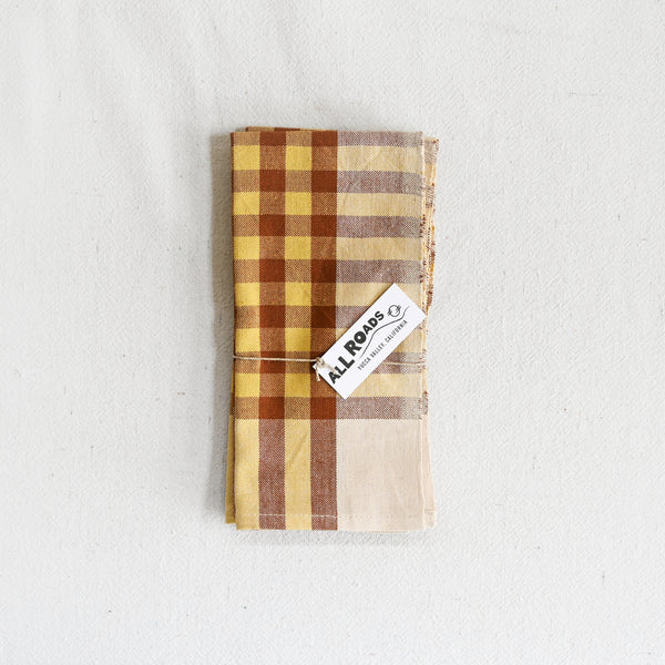Grid Napkin Pair - Pineapple