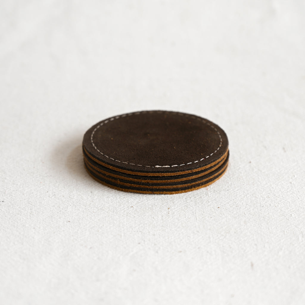 Suede Coaster Set
