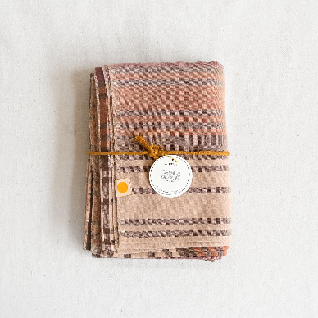 Hazy Plaid Tablecloth - Russet