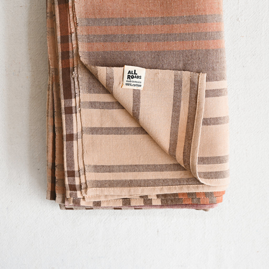 Hazy Plaid Tablecloth - Russet