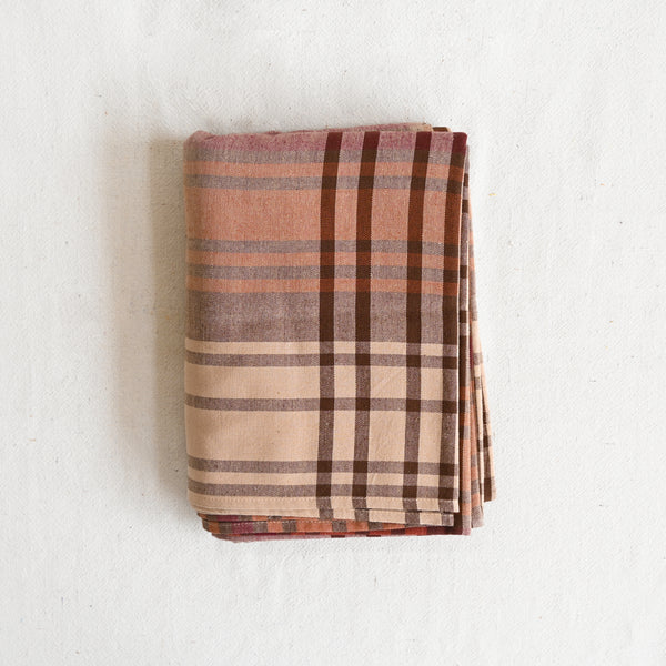 Hazy Plaid Tablecloth - Russet