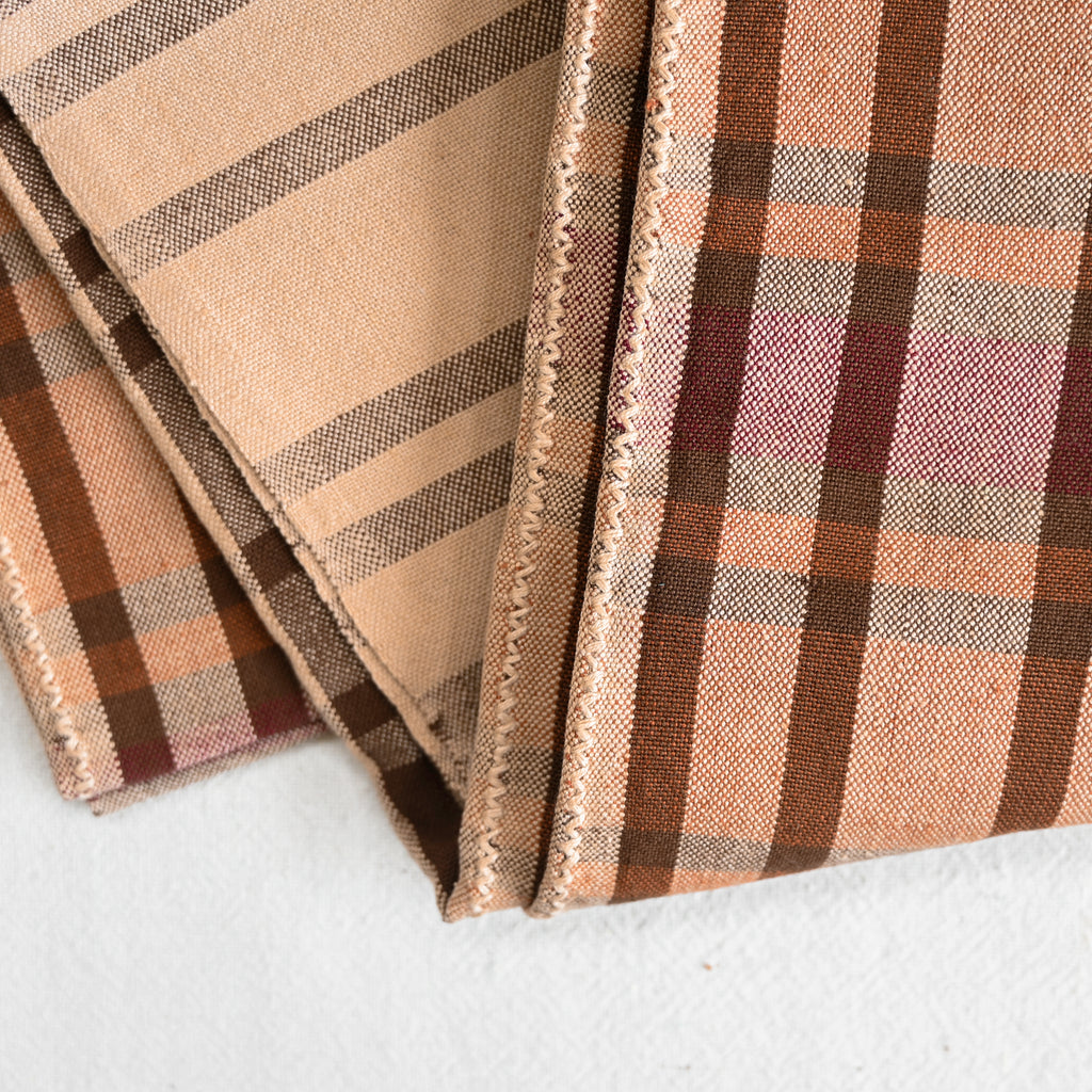 Hazy Plaid Tablecloth - Russet