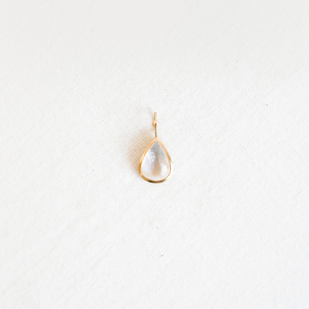 A.M Thorne - Granule Pear Moonstone Pendant