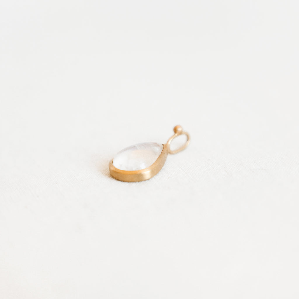 A.M Thorne - Granule Pear Moonstone Pendant