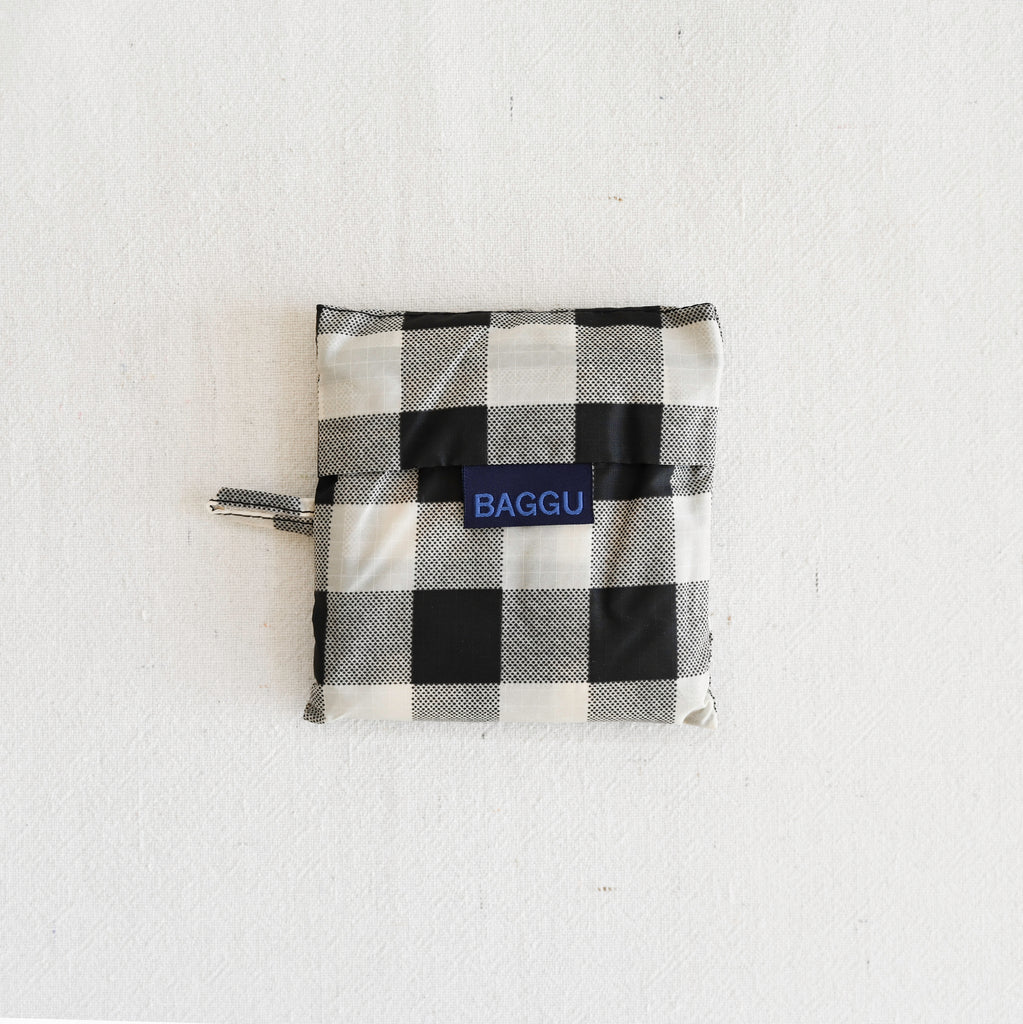 Standard Baggu - Black & White Big Check