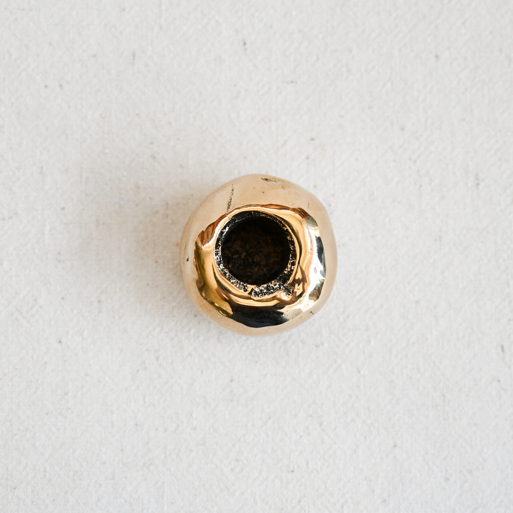 Globular Candle Holder - Bronze