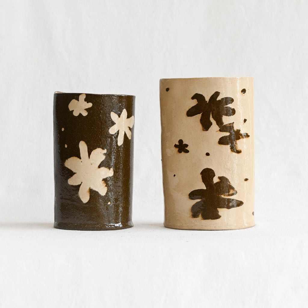 Cylindrical Vase - Flowers