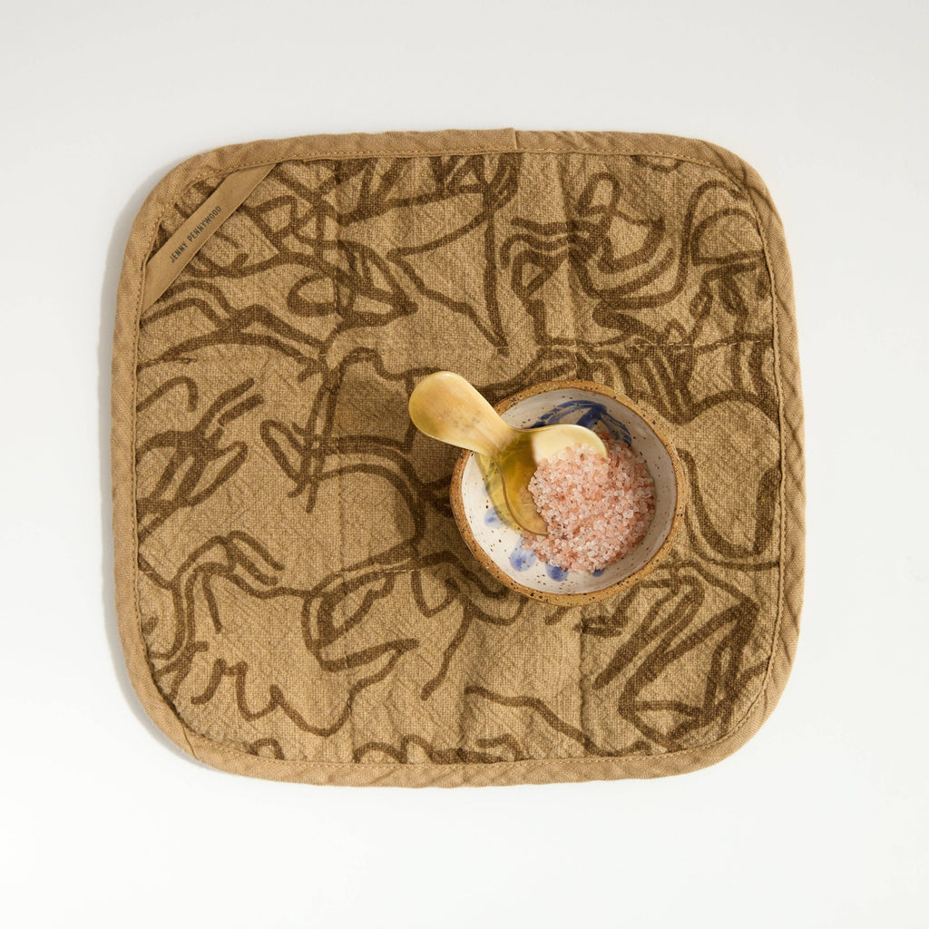 Potholder - Stream - Clay - Camel