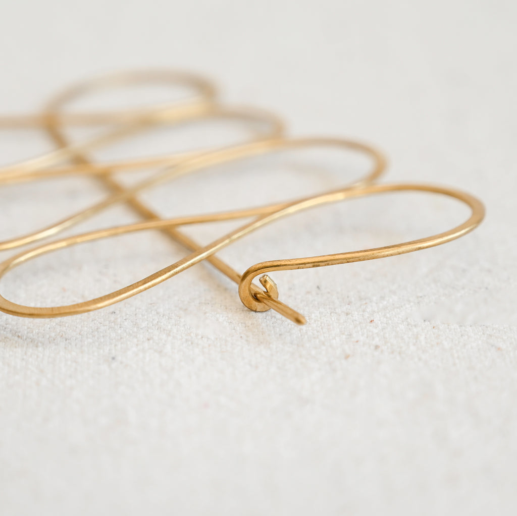 Wave Brass Brooch