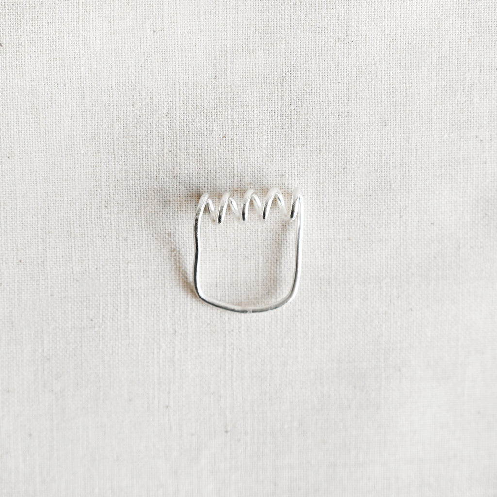 Silver Coil Ring