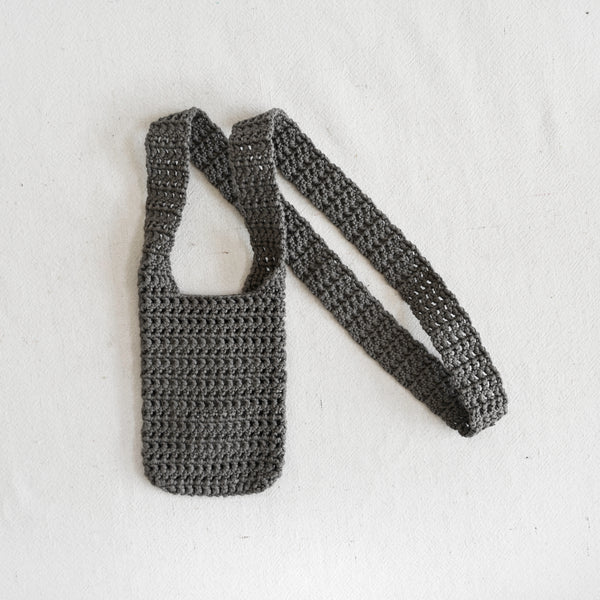 Crochet Net Pouch - Rock