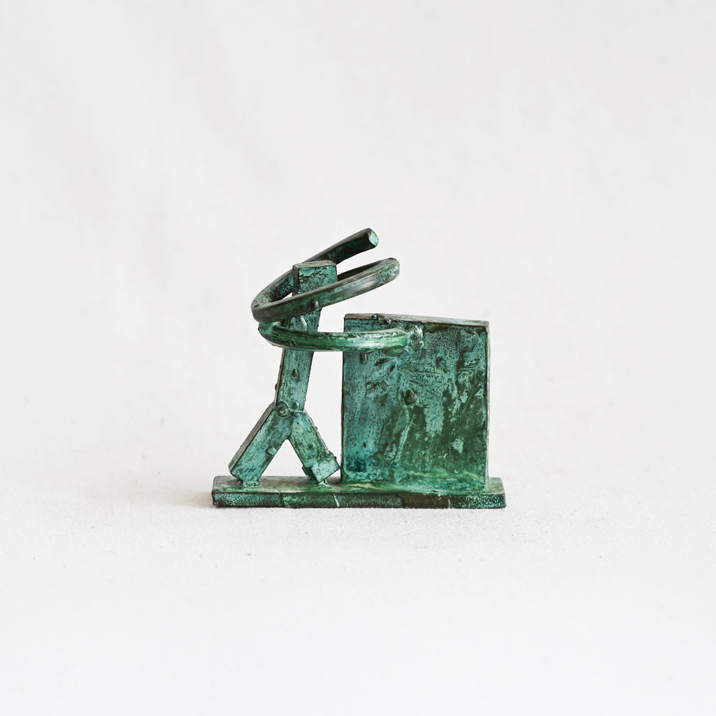Vintage Abstract Bronze Sculpture