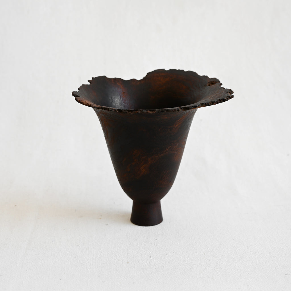 Vintage Burlwood Vase