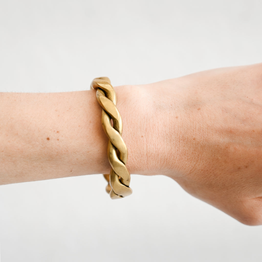 Vintage Braided Bronze Bracelet