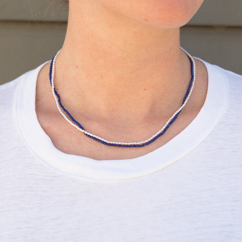 Rice Pearl Brujeria Necklace - 18"
