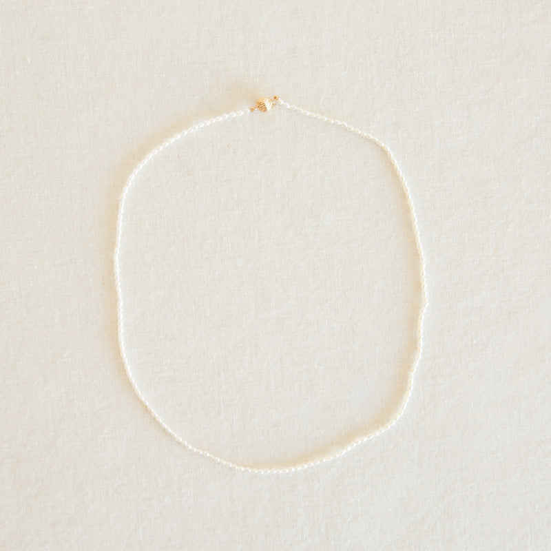Rice Pearl Brujeria Necklace - 18"