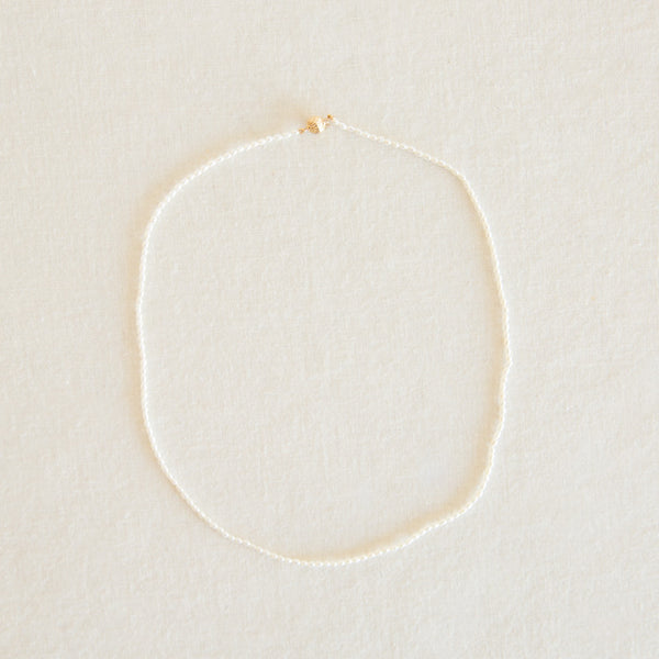 Rice Pearl Brujeria Necklace - 18"