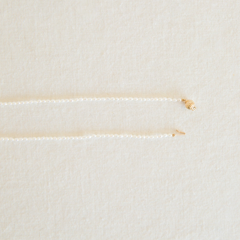 Rice Pearl Brujeria Necklace - 18"