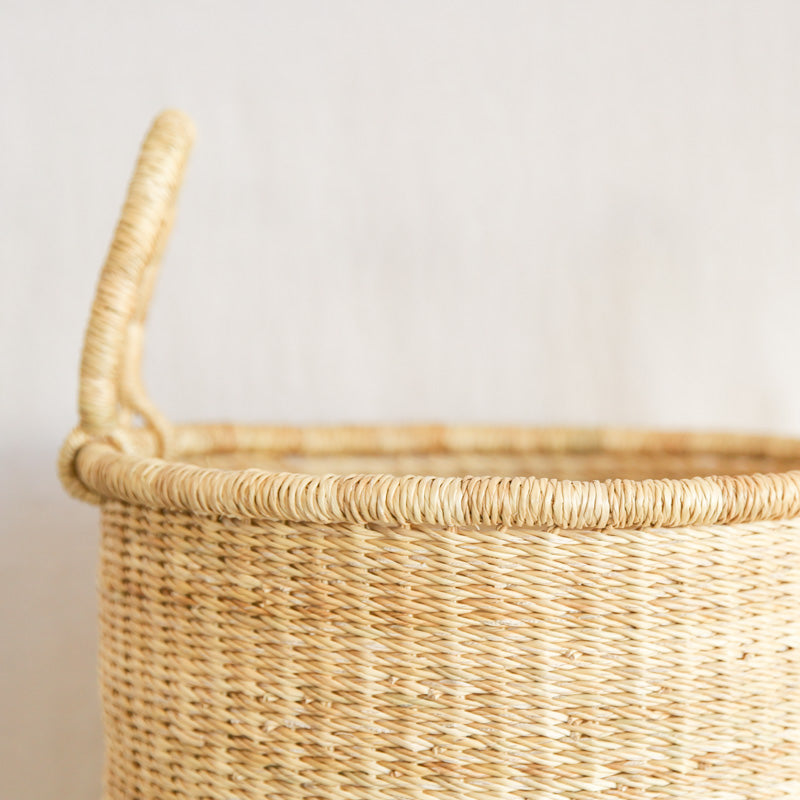 Tall Straw Basket