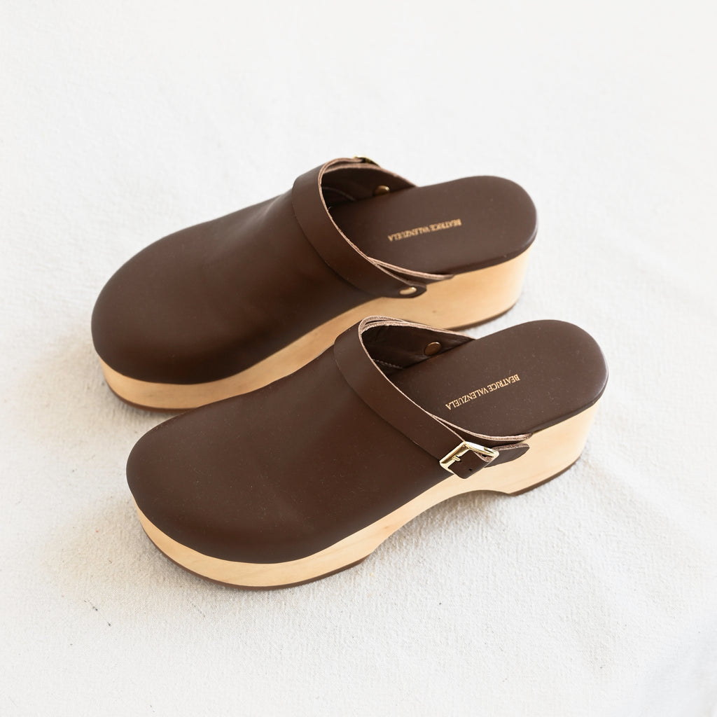 Wooden Clog - Cacao