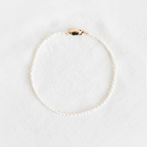 Rice Pearl Brujeria Anklet