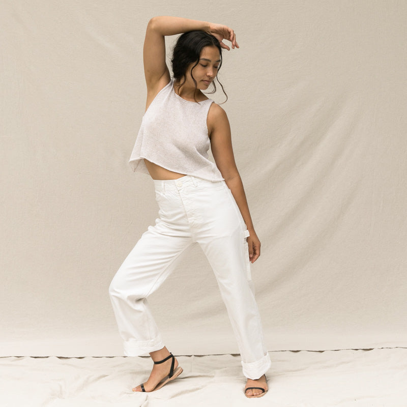 Handy Pants - Salt White