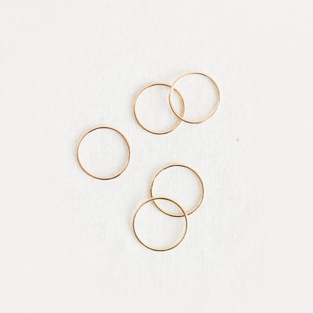 14k Small Tube Band