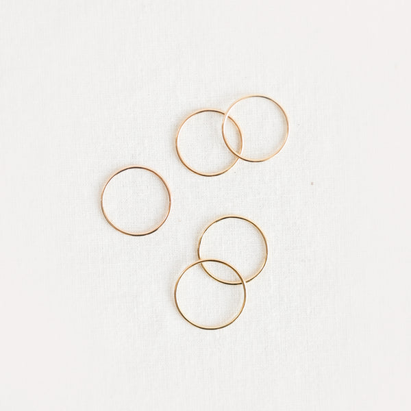14k Small Tube Band