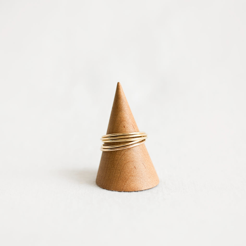 14k Small Tube Band