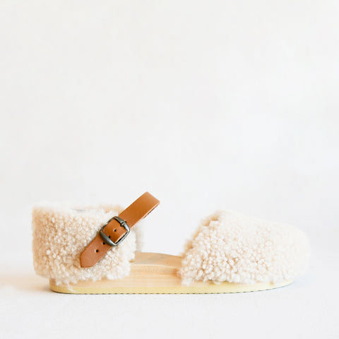 Starr Shearling Clog - Natural