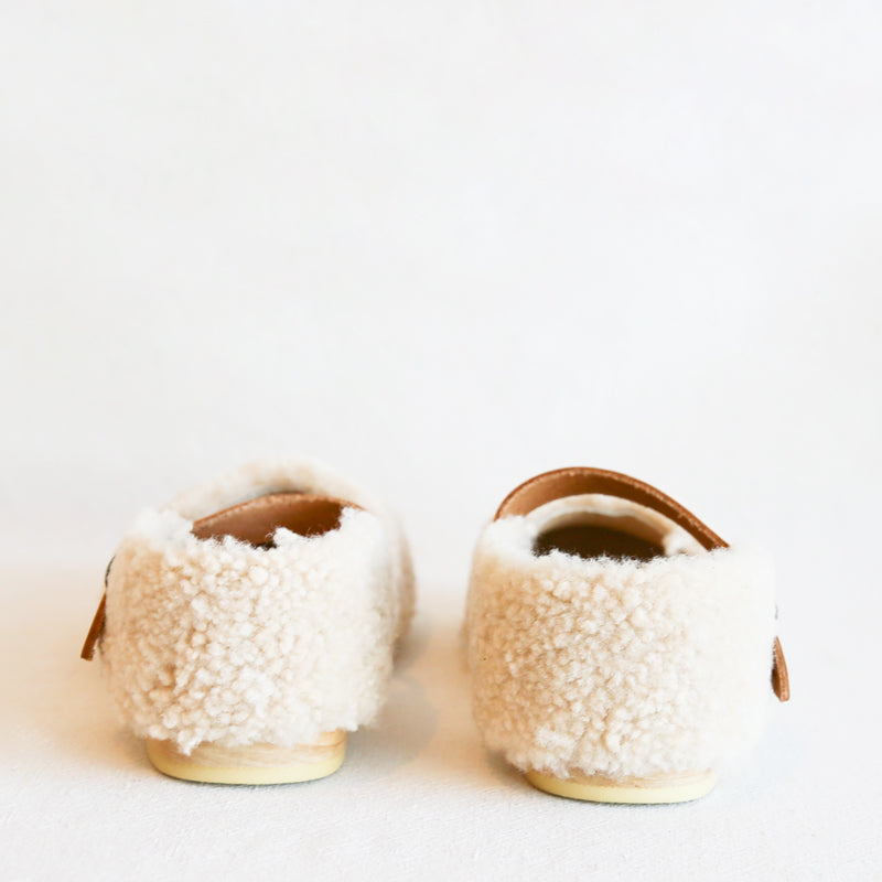 Starr Shearling Clog - Natural