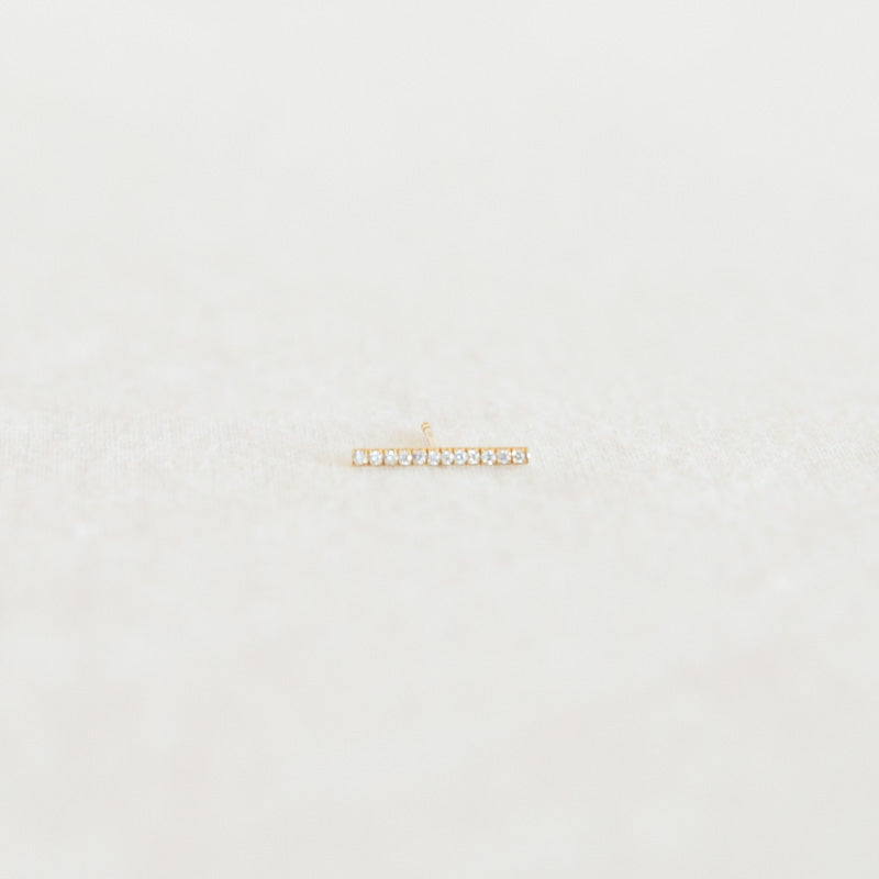 Pavé Diamond Bar Stud